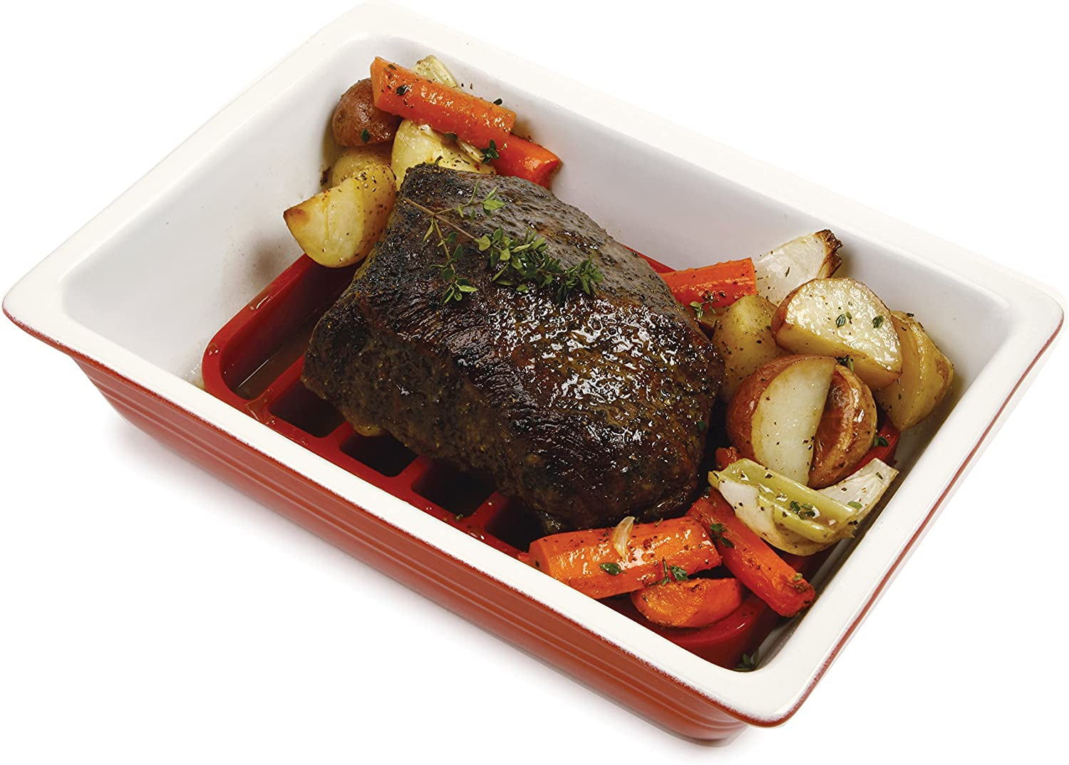 Norpro. Red Rectangle Silicone Roasting Rack. 1 EA - Image 6