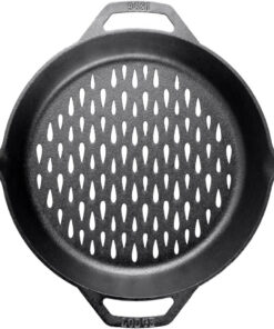 Lodge 12 Cast Iron Dual Handle Grill Basket