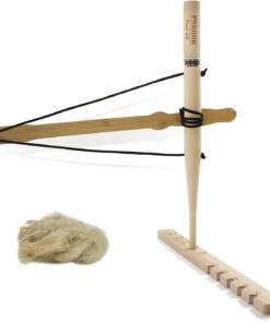 PSKOOK Bow Drill Kit Fire Starter. Primitive Wood. Survival Practice Friction Fire Tool for Scout Outdoor Activity Teaching. Outward Bound Training. Wildness Survival Beginner