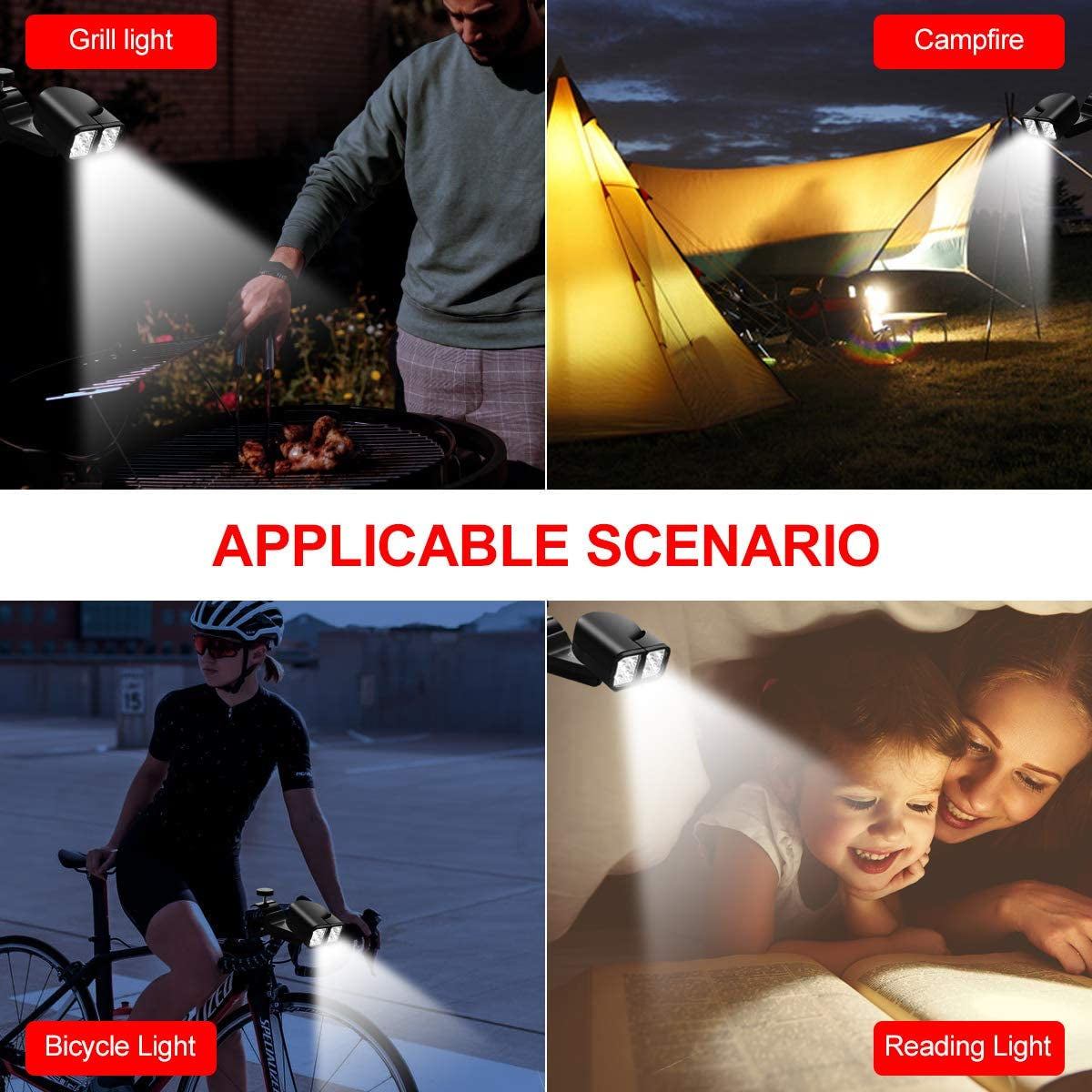 Barbecue Grill Light.Touch Switch with 10 Super Bright LED Lights. Which Can Be Rotated at Multiple Angles.Waterproof & Heat Resistant for Gas/Charcoal/Electric Grill Working/Reading/Camping/Bbq Pit - Image 6