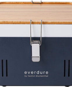 Everdure CUBE Portable Charcoal Grill. Tabletop BBQ. Perfect Tailgate. Beach. Patio. or Camping Grill. Lightweight & Compact Small Grill with Preparation Board & Food Storage Tray. Graphite