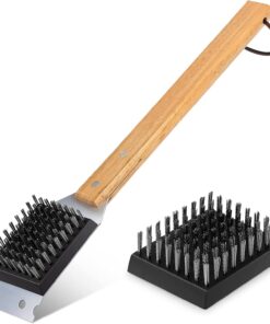 SIMPLETASTE Grill Brush and Scraper. Durable & Effective. Include Extra Stainless Steel Bristles Head for Replacement. Wire Grill Brush for Outdoor Grill. Grill Accessories Gift for Men/Dad