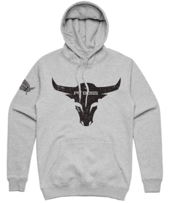 Men's Grey Heather Bull Hoody