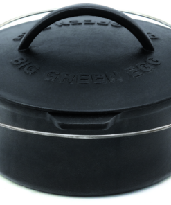 Big Green Egg:  Professional Grade Cast Iron Dutch Oven With Lid (for all except S. MX and MN) 5.5 quart/5.2 L