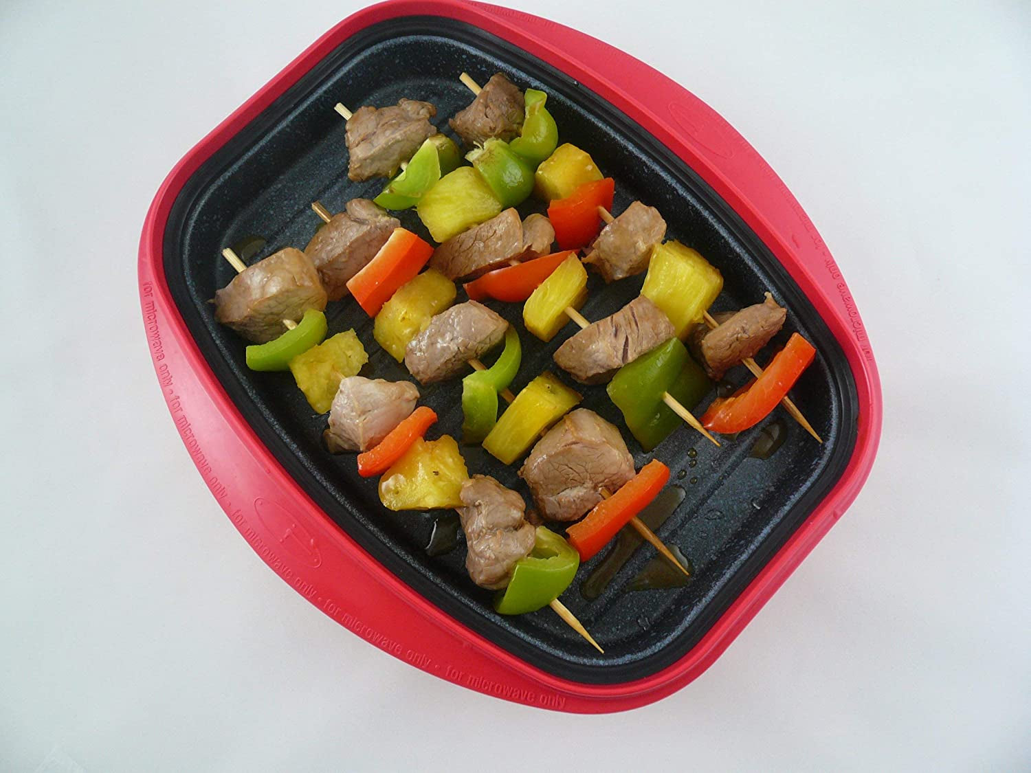 Grill Pan for Microwave Cooking. Red - Image 7