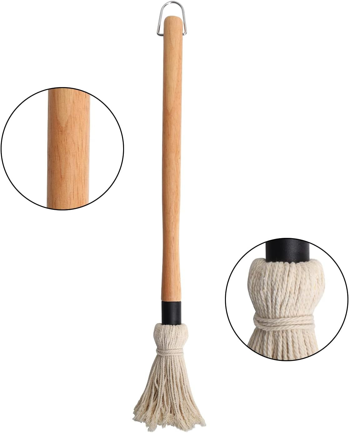 Safbbcue Barbecue Sauce Basting Brushes Mops for Grilling Ribs. Chicken. Brisket. and Other Meats Spreading Marinade/Oil. Easy to Use and Clean -18. 4Pcs - Image 2