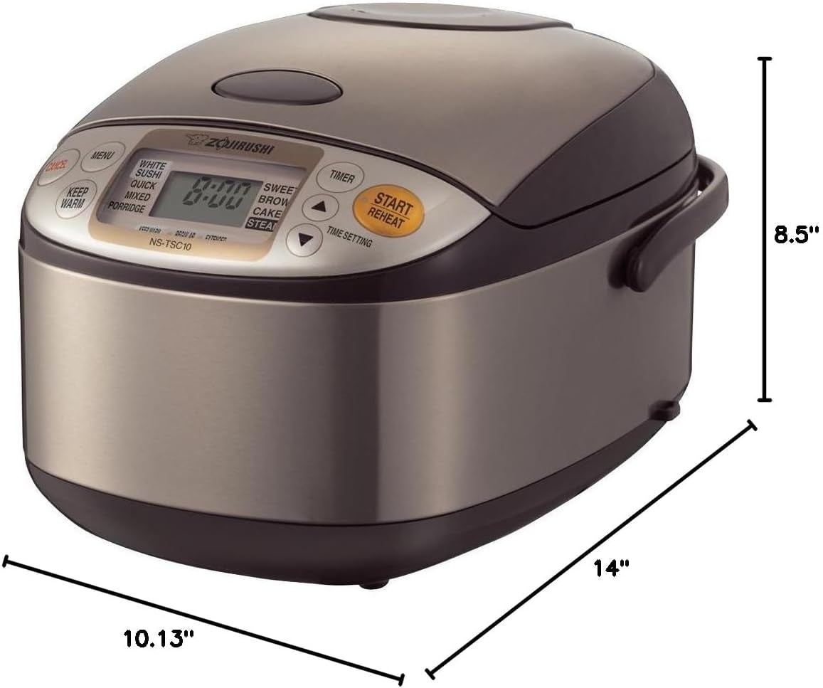 Zojirushi NS-TSC10 5-1/2-Cup (Uncooked) Micom Rice Cooker and Warmer. 1.0-Liter - Image 6