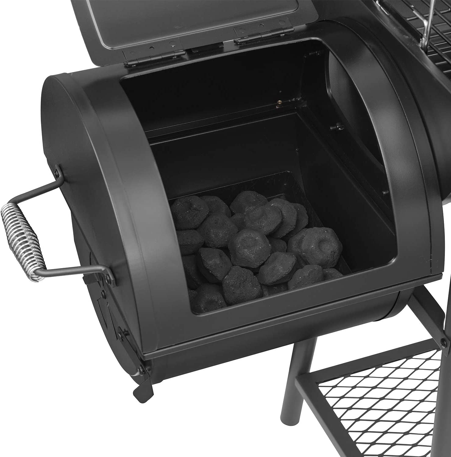 Royal Gourmet CC1830FC Charcoal Grill Offset Smoker (Grill + Cover). Black - Image 5