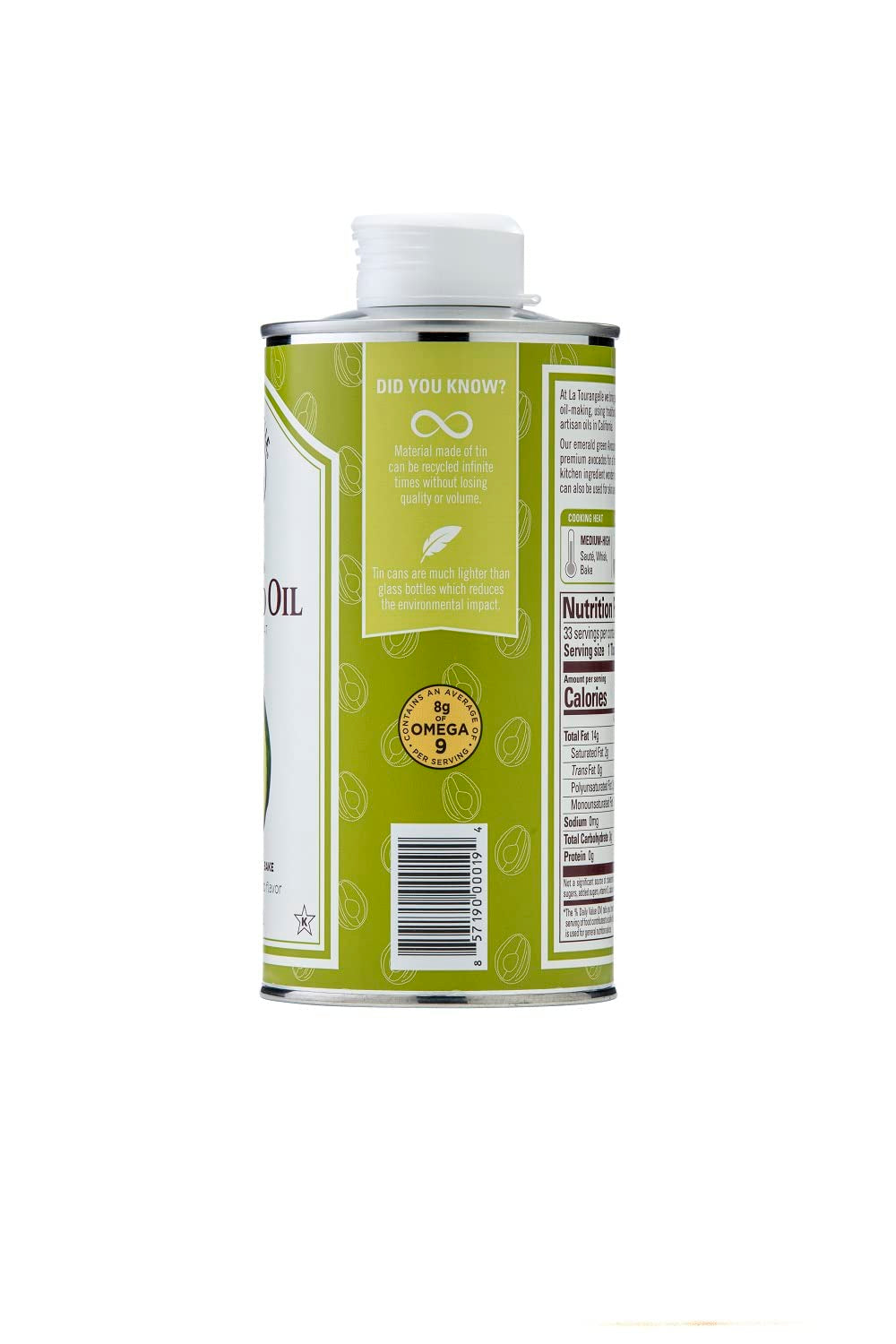 La Tourangelle. Avocado Oil. Handcrafted from Premium Avocados. Great for Cooking. as Butter Substitute. and for Skin and Hair. 16.9 Fl Oz - Image 6