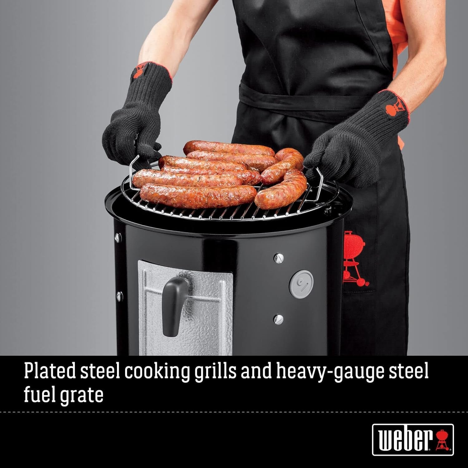 Weber 14-Inch Smokey Mountain Cooker. Charcoal Smoker - Image 7