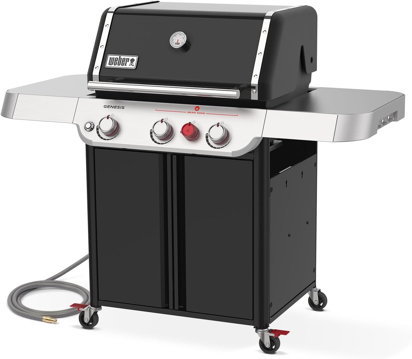 Weber Genesis E-325 Natural Gas Grill for Outdoor Cooking. 3 Burners. Black - Image 2