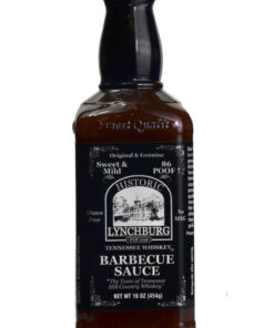 Historic Lynchburg Tennessee Whiskey Sweet and Mild Barbecue Sauce 86 Poof. Gluten Free. No MSG. Flavored with Jack Daniel Whiskey