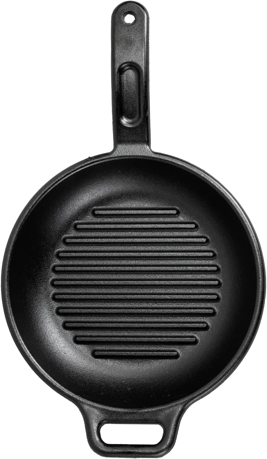 BOLD 10 Inch Seasoned Cast Iron Grill Pan; Design-Forward Cookware - Image 2