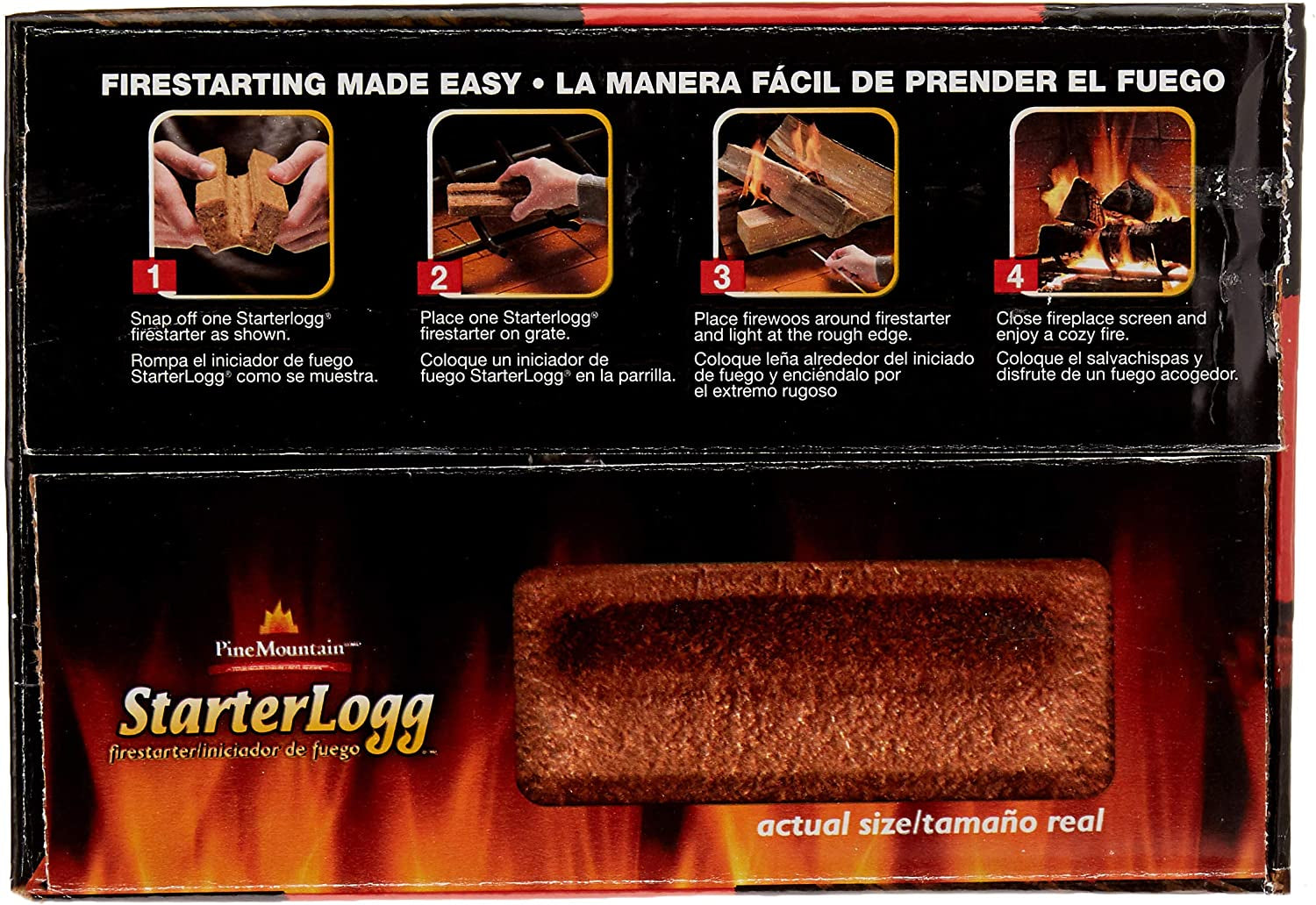 Pine Mountain Starterlogg Select-A-Size Firestarting Blocks. 24 Starts Firestarter Wood Fire Log for Campfire. Fireplace. Wood Stove. Fire Pit. Indoor & Outdoor Use. Red - Image 8