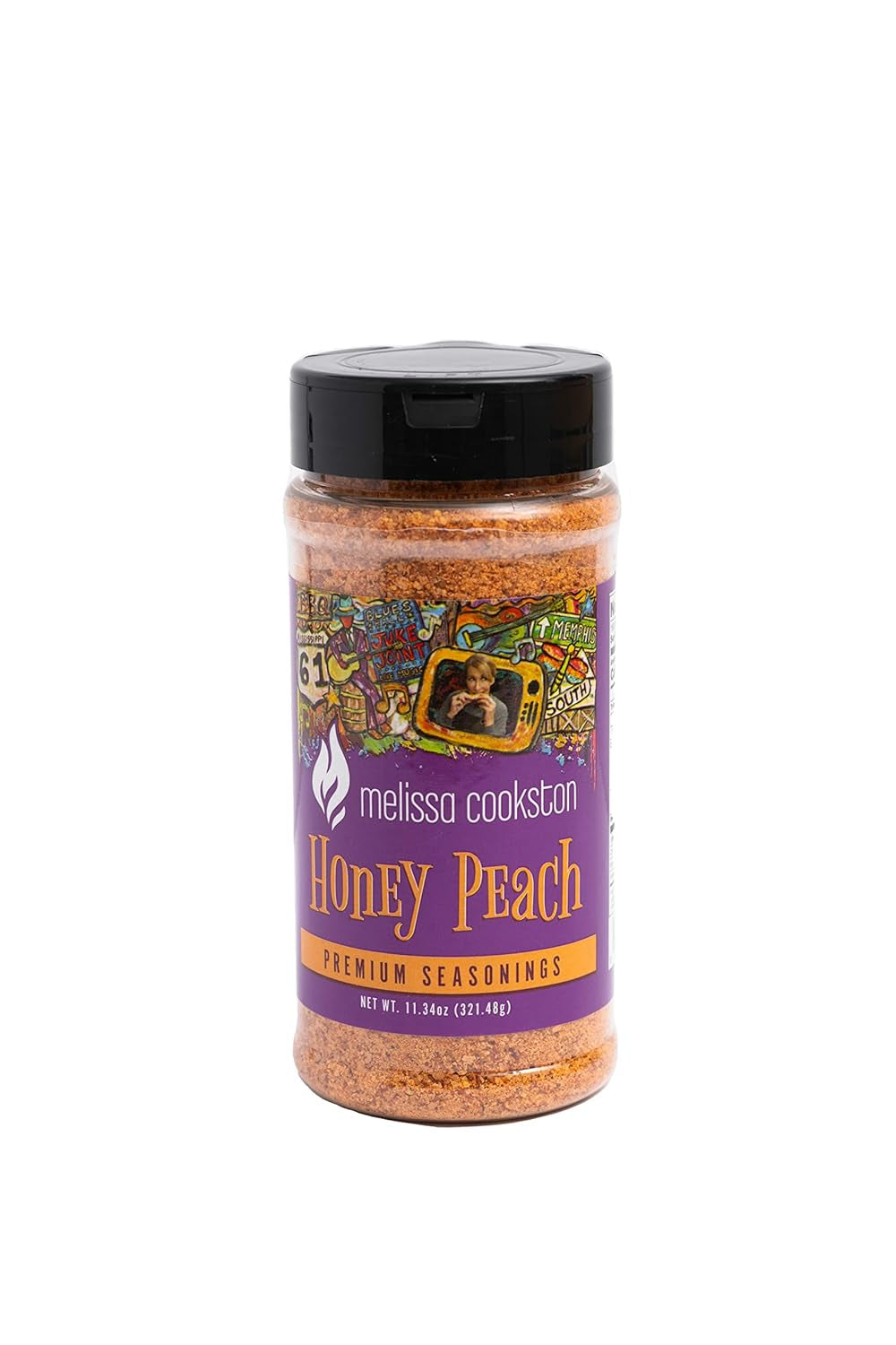 Melissa Cookston'S Honey Peach BBQ Rub. Award Winning Barbecue Rubs. 11.34 Oz