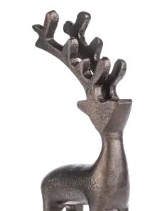Dark Bronze Standing Deer