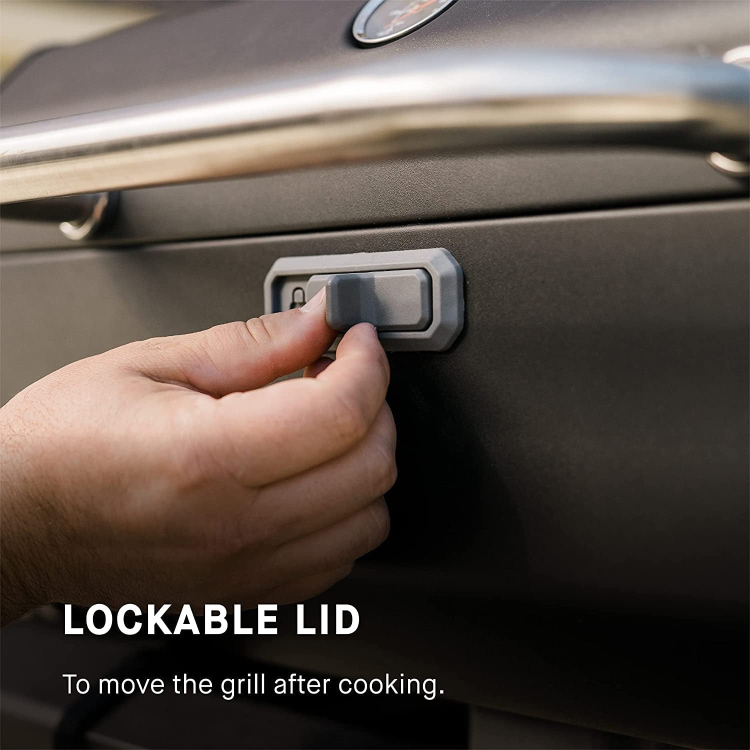 MB20040522 Portable Charcoal Grill without Cart. 17D X 28W X 9H. Black - Image 5