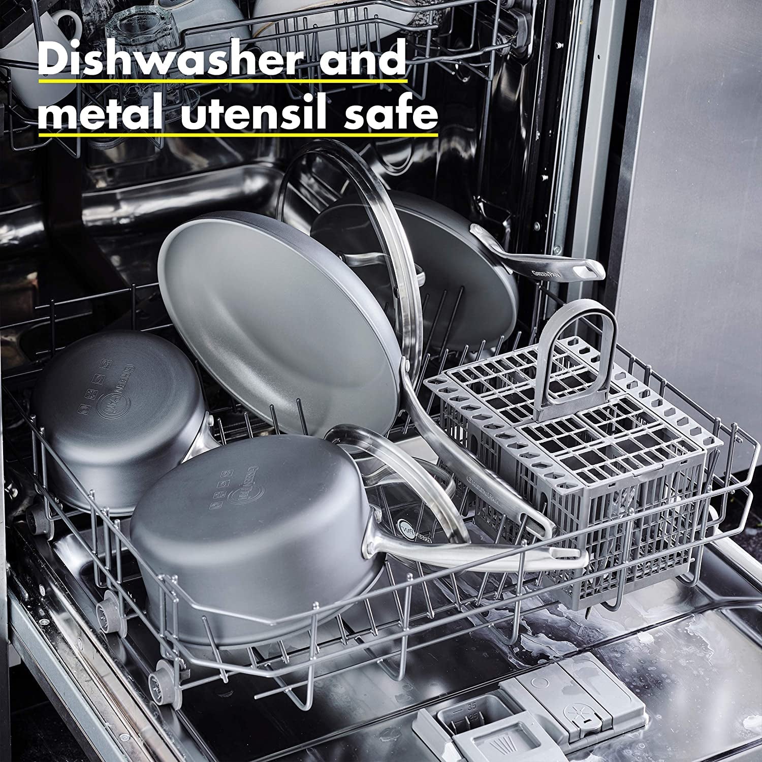 Chatham Hard Anodized Healthy Ceramic Nonstick. 11 Grill Pan. Pfas-Free. Dishwasher Safe. Oven Safe. Gray - Image 8