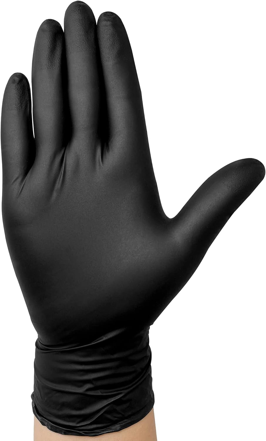 Disposable Nitrile Exam Gloves. 6-Mil. Black. Heavy Duty Disposable Gloves. Cooking Gloves. Latex Free. Powder Free - Image 2