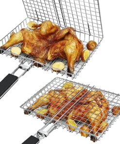 Grill Basket NABAOXUN BBQ Grilling Basket Fish Grill Basket. Grill Basket Grill Rack.Outdoor Grill Accessories