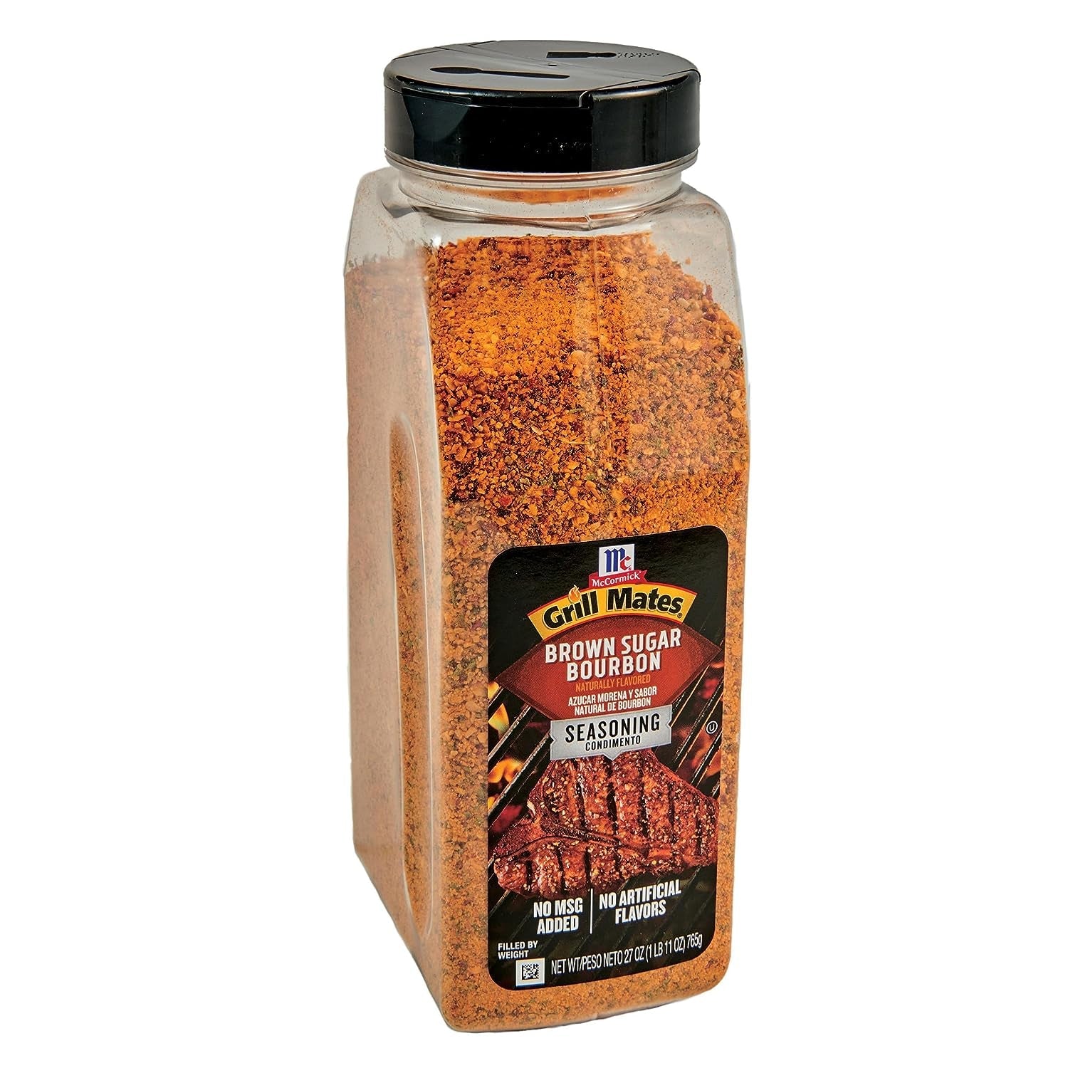 Mccormick Grill Mates Brown Sugar Bourbon Seasoning. 27 Oz - One 27 Ounce Container of Brown Sugar Bourbon Seasoning Made of Molasses. Red Bell Peppers. and More for Steak. Poultry. and Vegetables