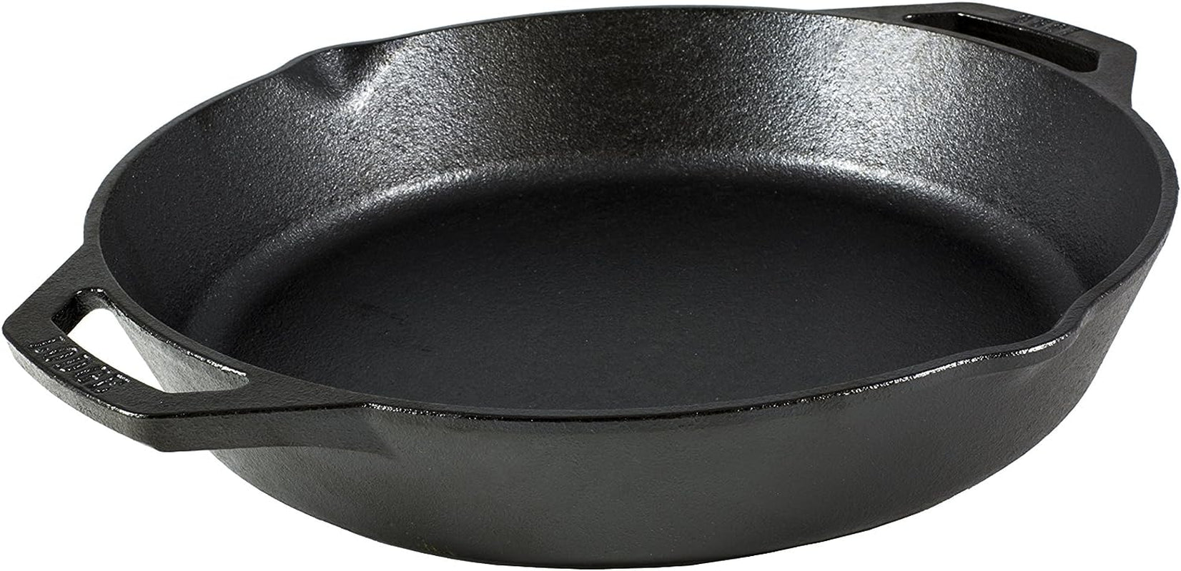 Lodge 12 Inch Pre-Seasoned Cast Iron Skillet - Dual Assist Handles - Use in the Oven. on the Stove. on the Grill. or over a Campfire - Black - Image 4