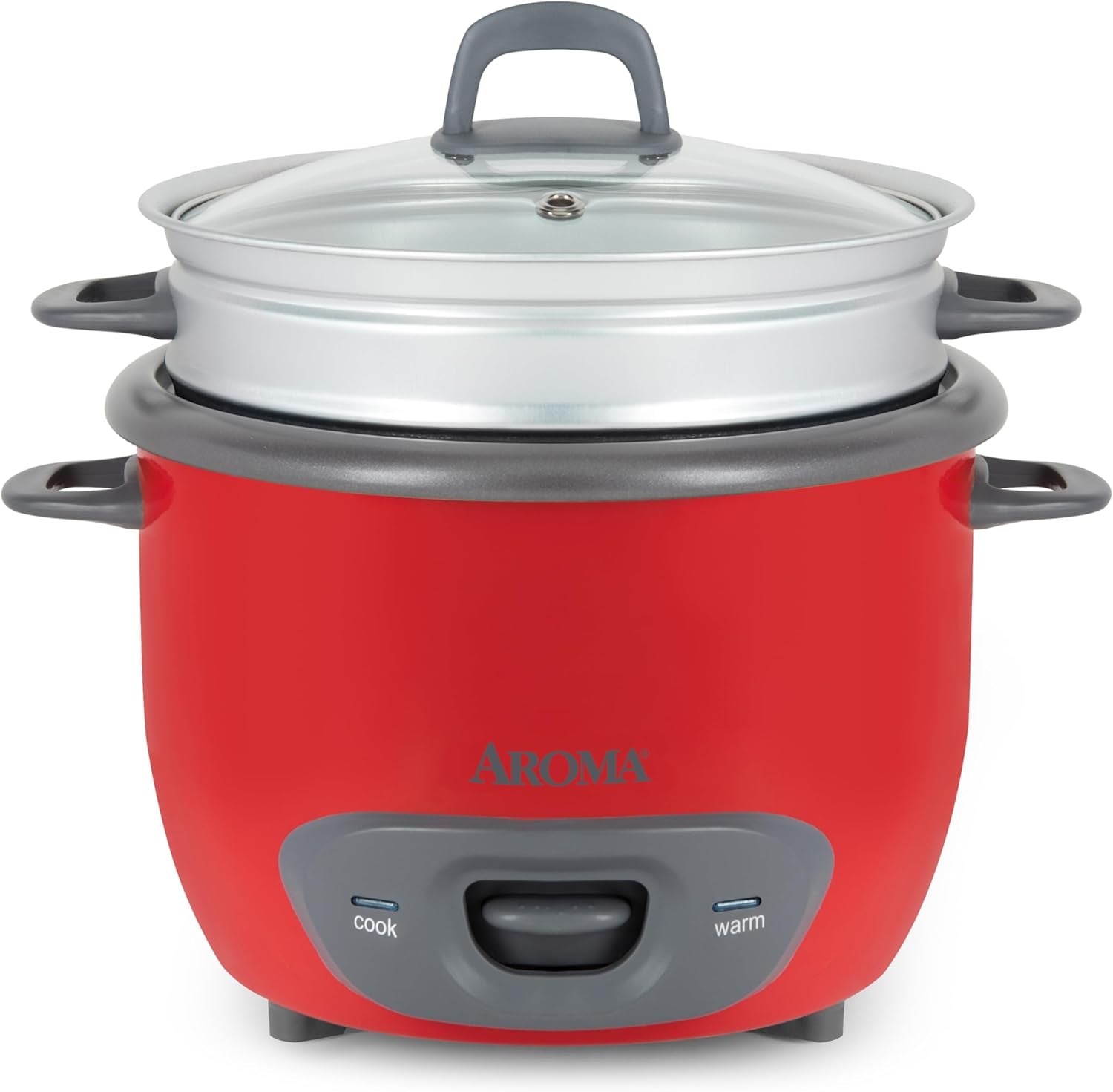 Aroma Housewares 14-Cup (Cooked) (7-Cup UNCOOKED) Pot Style Rice Cooker and Food Steamer (ARC-747-1NGR) . Red - Image 8