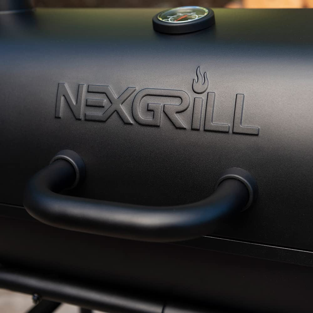 Nexgrill Premium Charcoal Barrel Grill. 29 Inches Barbecue Grill. Heavy Duty Charcoal Barrel BBQ Grill. Outdoor Cooking. Side Shelf. for Camping. Patio. Backyard. Tailgating Barrel Grill - Image 2