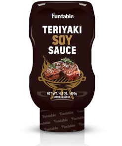 Funtable TERIYAKI SOY SAUCE (Teriyaki. 14.1Oz. Pack of 1) - Korean Authentic Sweet Soy Sauce. Low-Calorie. Ideal for Dipping. Marinating. & Seasoning Korean Bulgogi. Meats. & Grilled Dishes.