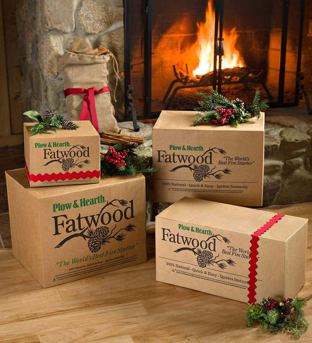 Plow & Hearth Boxed Fatwood Fire Starter All Natural Organic Resin Rich Eco Friendly Kindling Sticks for Wood Stoves Fireplaces Campfires Fire Pits Burns Quickly and Easily Safe Non Toxic (40 LB) - Image 7