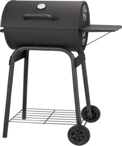Barrel Charcoal Grill. Large Charcoal Grills with Side Shelf. Outdoor BBQ Grill.Perfect for Backyard Camping. Patio Parties. and Picnics