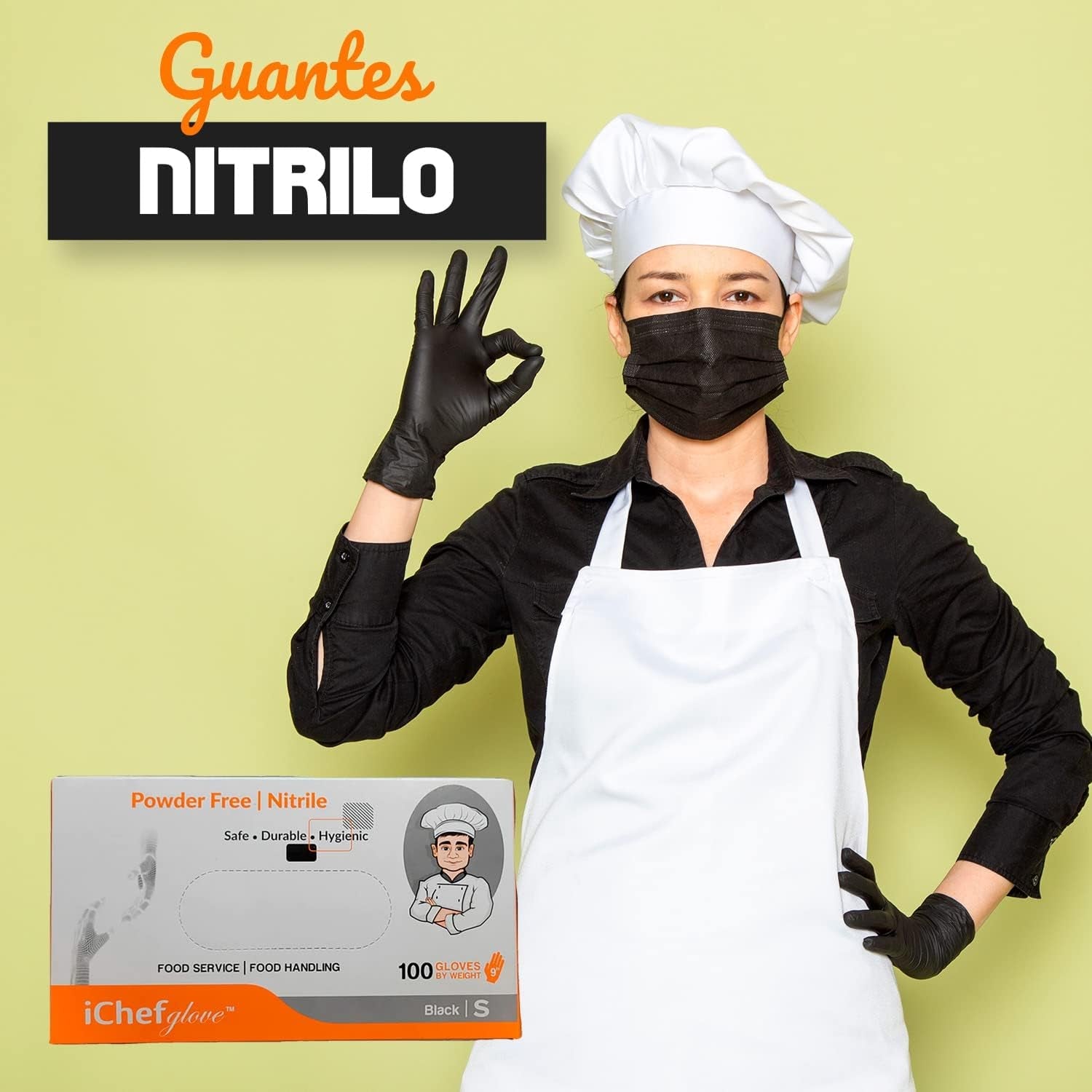 Food Service Food Handling Nitrile Gloves Black Powder Free - Image 3