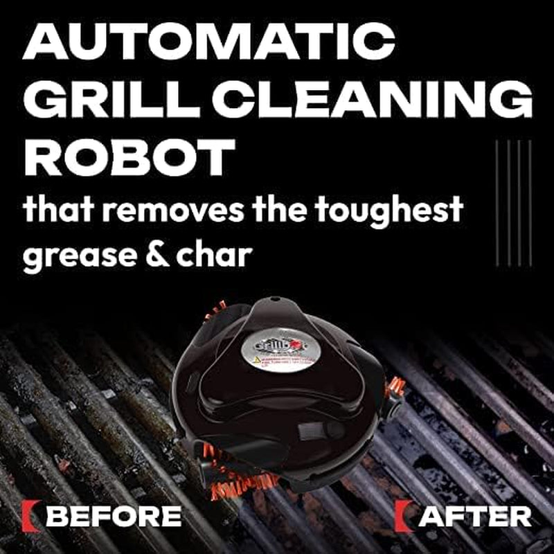 Grillbot Automatic Grill Cleaning Robot with Nylon Brushes. BBQ Grill Cleaner. Grill Brush. Grill Scraper. BBQ Accessories (Black Grillbot) - Image 4