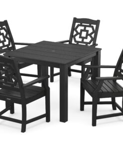 Polywood: Chinoiserie 5-Piece Parsons Dining Set