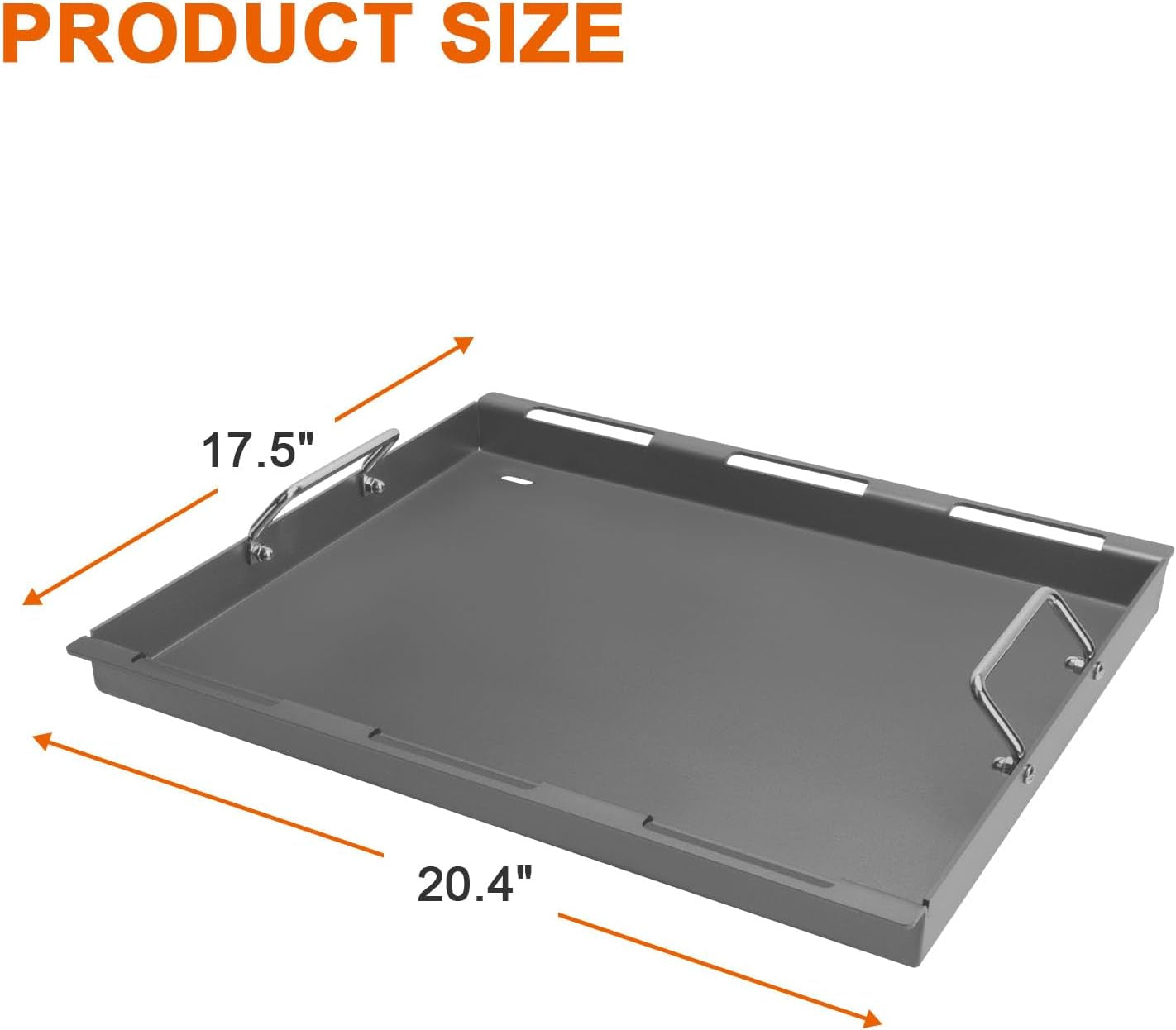 Full-Size Griddle Inserts for Weber Spirit 200 Spirit II 200 Series Gas Grills. Flat Top Griddle Replacement for Weber Spirit E-210 E-220 S-210 S-220 Spirit II E-210 S-210 E-220 S-220 Series Models - Image 2