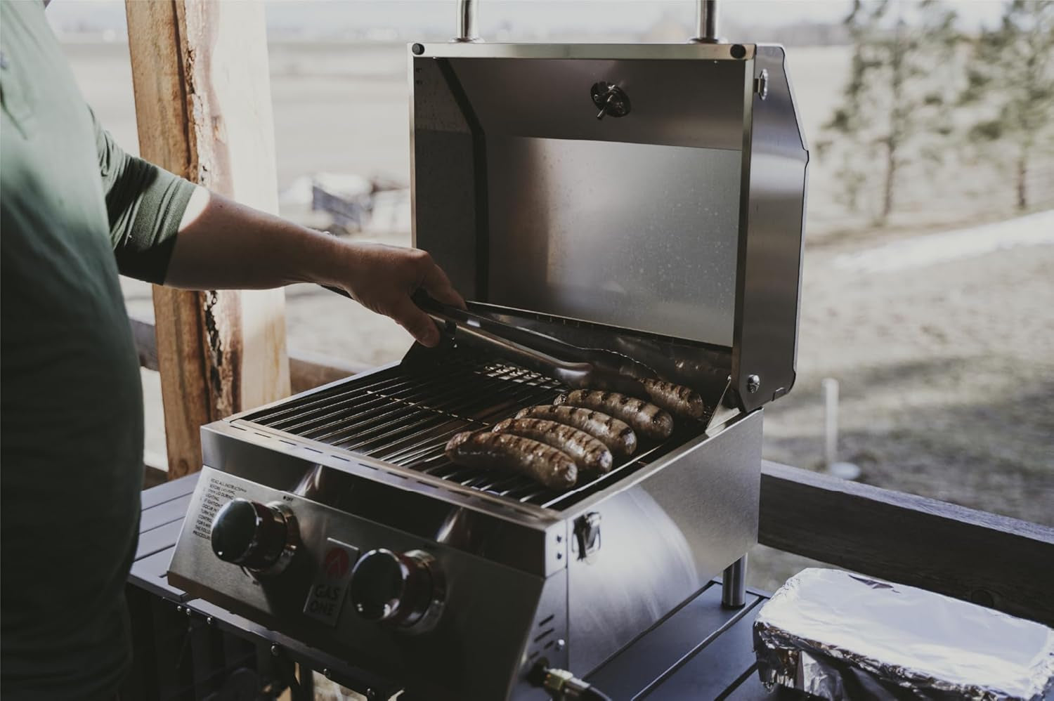 Gasone Portable Propane Grill – 16-Inch Stainless Steel Tabletop Grill – Tabletop Gas Grill with Heat Control and Built-In Thermometer – Large Cooking Area – Ideal for Outdoor. Camping. Travel. RV - Image 7