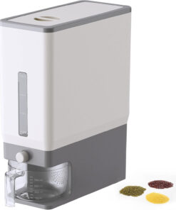 Lifewit Rice Dispenser 25 Lbs(11.3Kg). Rice Storage Container Sealed Moisture Proof with Measuring Cup for Kitchen Pantry Household. Bpa-Free