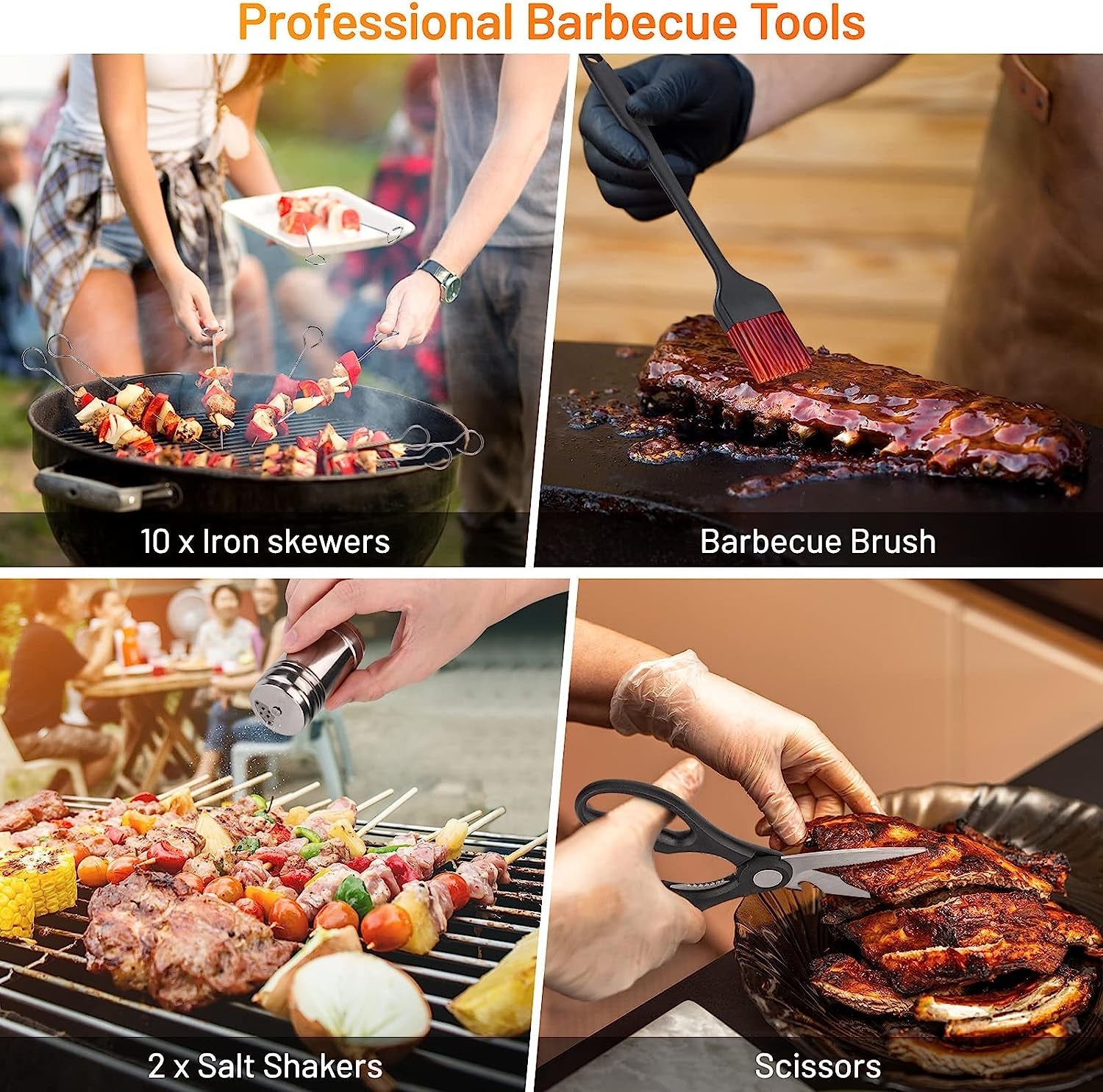 Blackstone Griddle Accessories Kit.41Pcs Flat Top Grill Accessories Set for Blackstone and Camp Chef.Professional Stainless Steel Griddle Grill Tools Set for Outdoor BBQ Teppanyaki Camping - Image 7