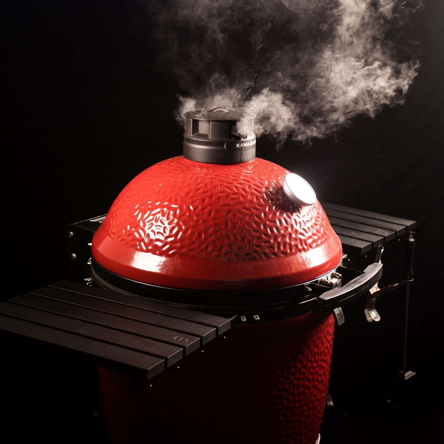 Kamado Joe: Classic Joe III w/ Cart. Hyperbolic Insert. Aluminum Side Shelves. Heat Def. D&C. Tools - Image 29