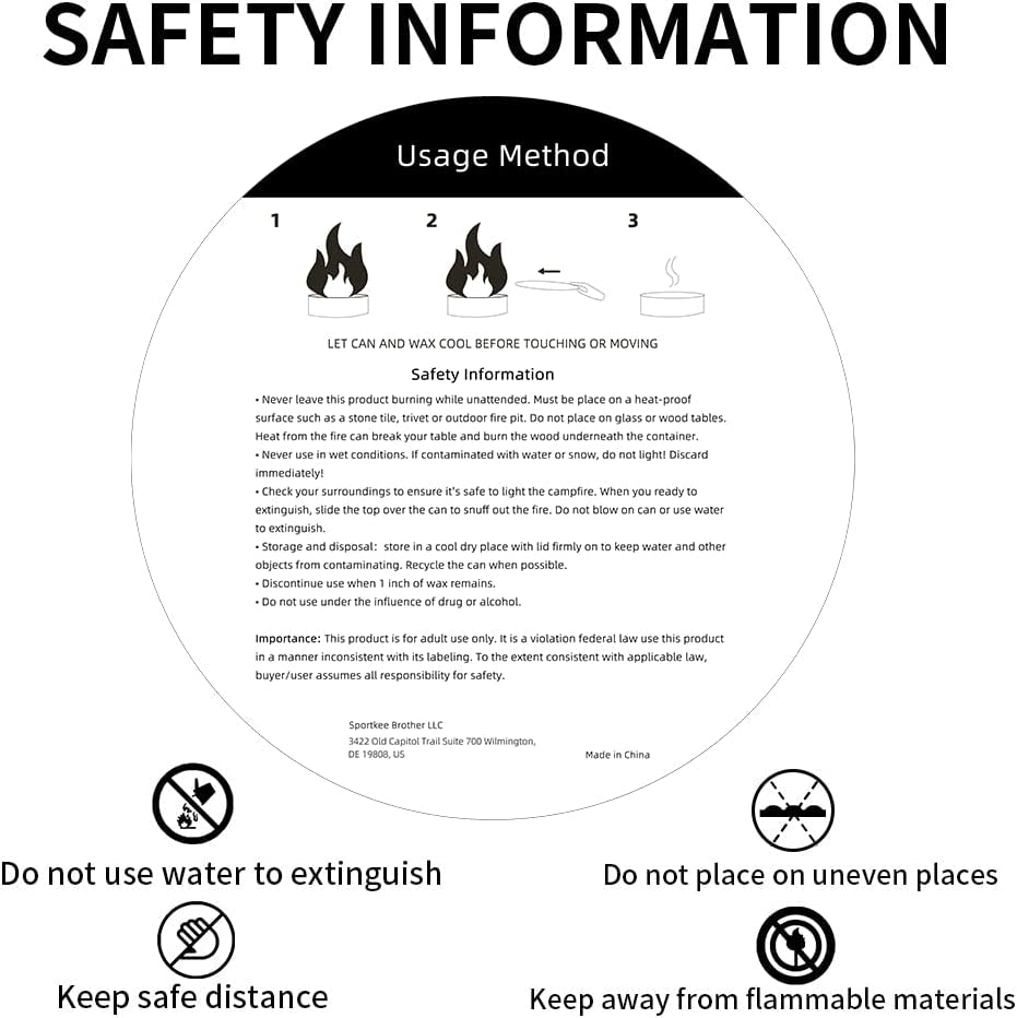 2 Pack Portable Campfire. Portable Fire Pit for Camping. 3-5 Hours of Burn Time Campfire in a Can for Picnics. Cooking and Party - Image 6