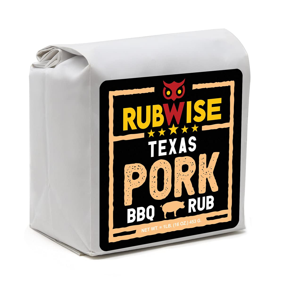 Texas Style Pork BBQ Rub by Rubwise | Meat BBQ Rubs and Spices for Smoking and Grilling | Dry Rubs | Pork Rib Rub Seasoning | Great on Pork Shoulder. Ribs. Tenderloin. Chops. Pork Butt (No MSG) (1Lb)