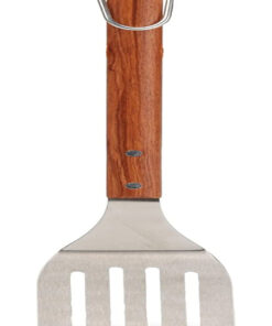 RSVP International Endurance BBQ Grill Spatula Flipper. 18 | Flip Burgers & Other Food W/ Long Handle That Keeps Hands Safe from Fire | Made from Stainless Steel & Rosewood