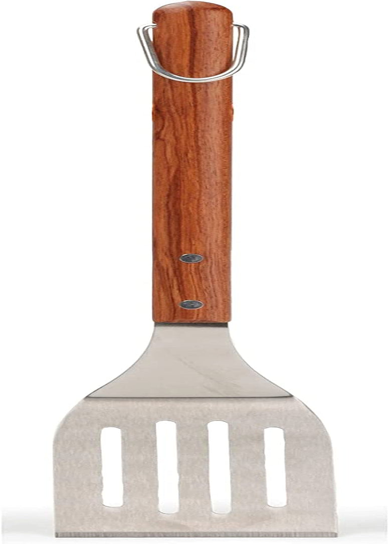 RSVP International Endurance BBQ Grill Spatula Flipper. 18 | Flip Burgers & Other Food W/ Long Handle That Keeps Hands Safe from Fire | Made from Stainless Steel & Rosewood