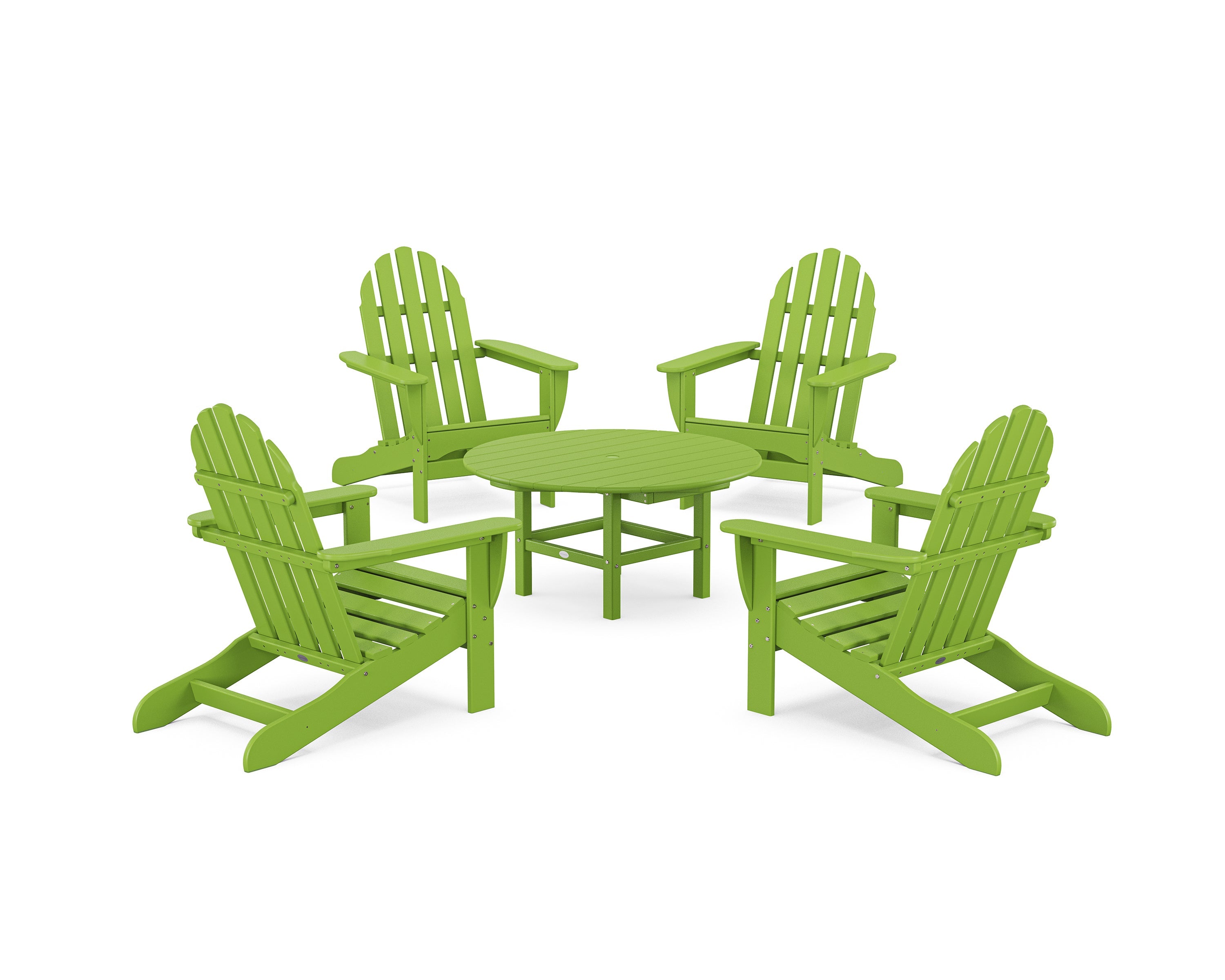 Polywoood: Classic Adirondack 5-Piece Conversation Set - Image 10