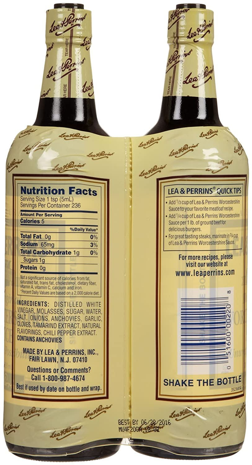 Lea & Perrins Worcestershire Sauce. 20 Fl Oz (Pack of 2) - Image 2