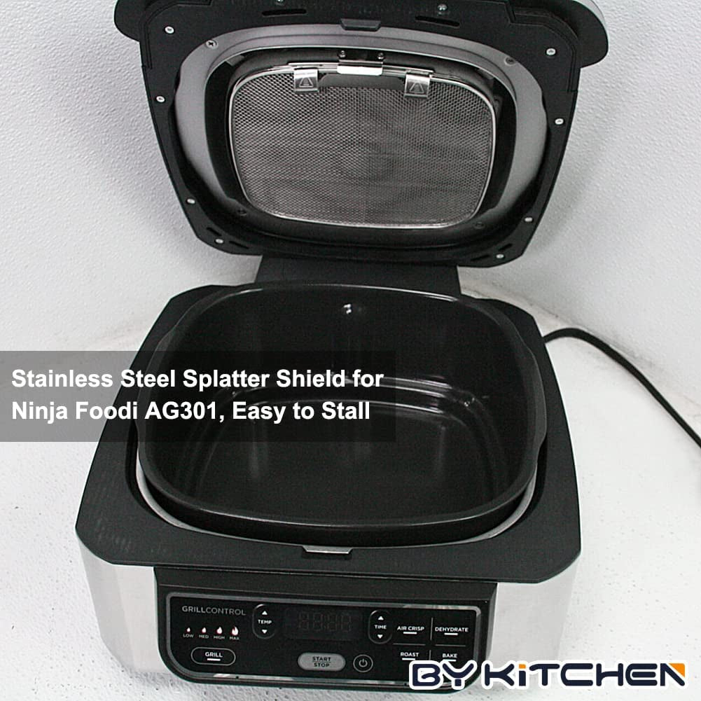 Stainless Steel Splatter Shield for Ninja Foodi AG301. Air Fryer Accessories for Ninja Foodi 5-In-1 Indoor Grill. Replacement Parts for Ninja Foodi AG300. AG300C.AG301C. AG302. AG400 - Image 5