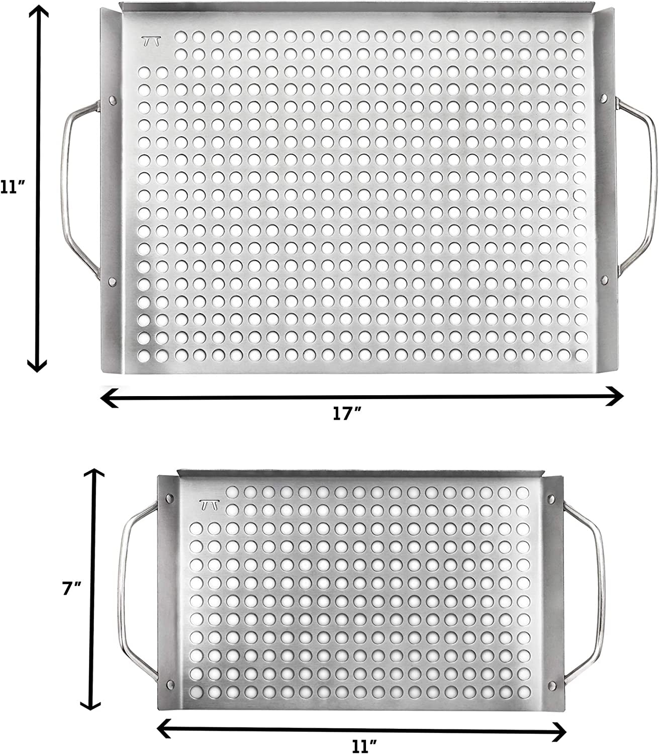 76630 Stainless Steel Grill Topper Grid. Set of 2. 11X7 and 11X17 - Image 6
