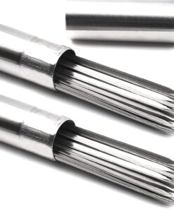 Killer'S Instinct Outdoors Flat Metal Grilling Skewers Wider Thicker Stainless Steel Reusable BBQ Sticks Barbecue Skewers 14''0.16''0.05'' Set of 24 Barbecue Sticks Metal Kebab Skewers for Grilling