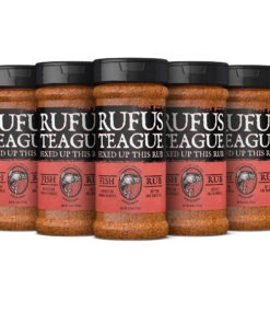 Rufus Teague - Fish Rub - Premium BBQ Rub - 6.8Oz Bottles - 6 Pack