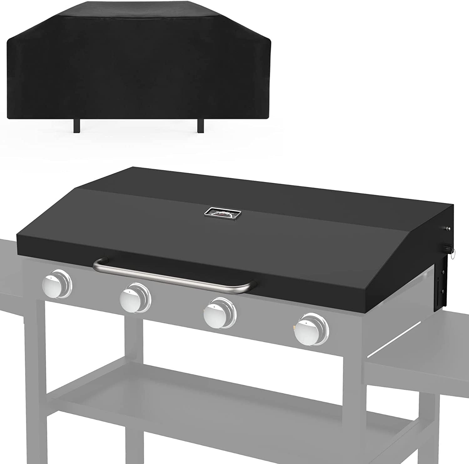 Griddle Lid for Blackstone 36 Inch Griddle. Outdoor Hinged Lid Griddle Hard Cover Hood with Handle for 36 Blackstone Flat Top Griddle Station 1554. 2149 Blackstone Griddle Accessories